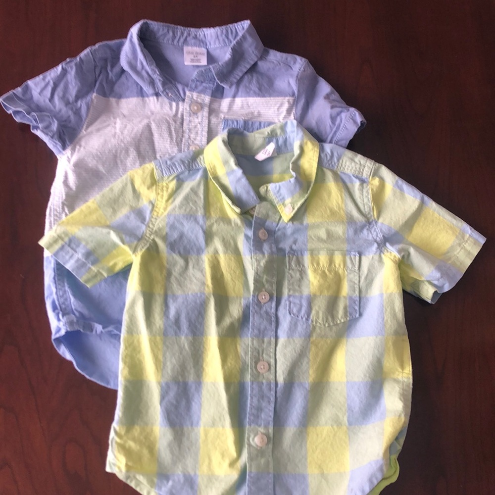 Toddler boys button up shirts